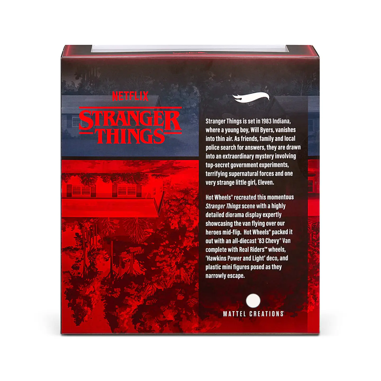 Hot Wheels Stranger Things 10° Aniversario '83 Chevy Van SDCC 2026 – Diorama Volteo Icónico 3