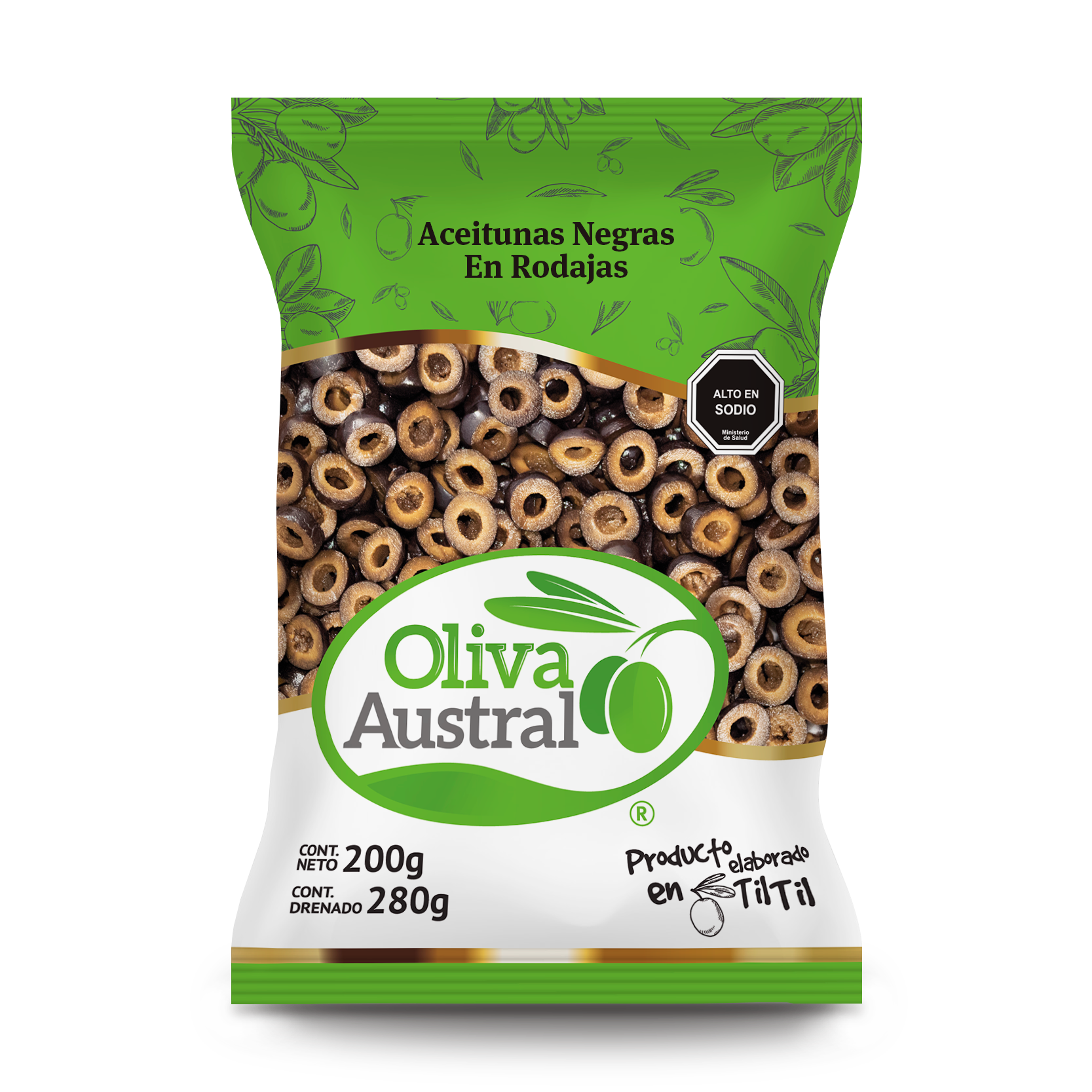Aceituna Negra En Rodajas (Laminadas)