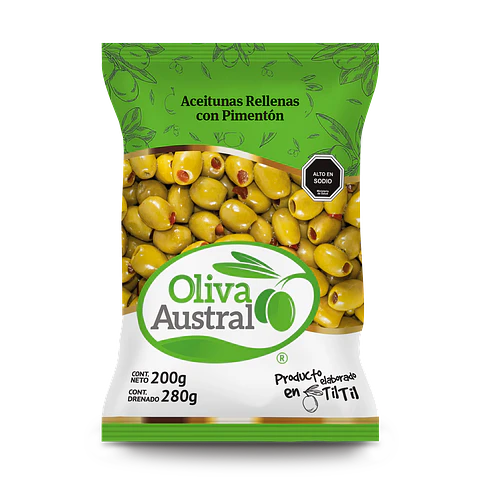 Aceitunas Rellanas con Pimentón