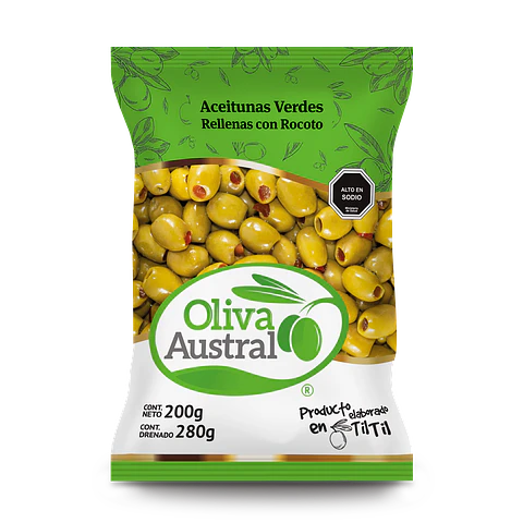 Aceitunas Rellenas con Rocoto (Ají)