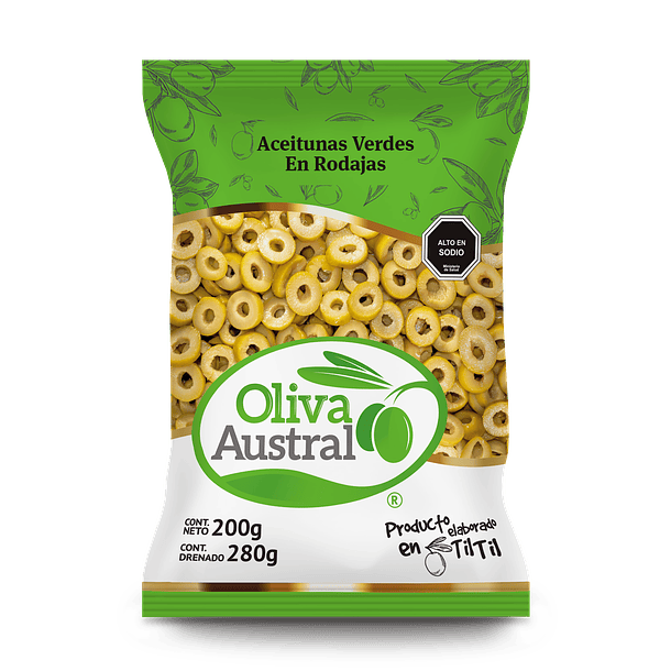 Aceitunas verdes en Rodajas (Laminadas) 1