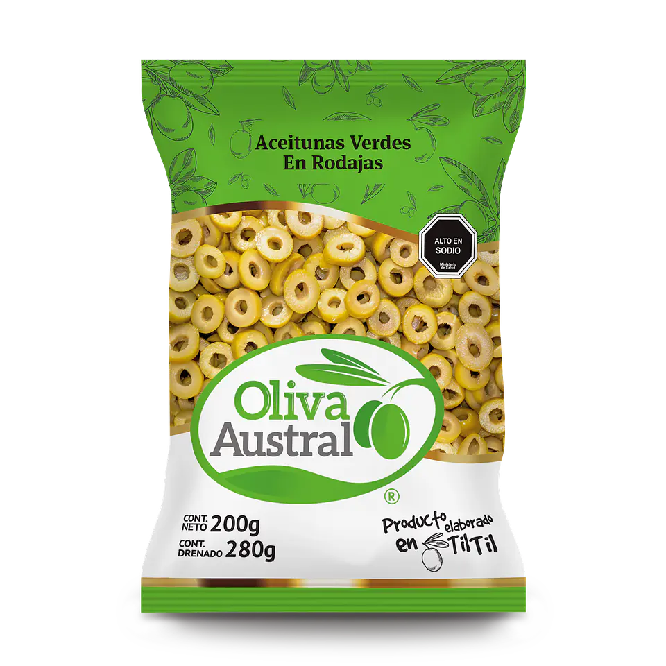 Aceitunas verdes en Rodajas (Laminadas) 1