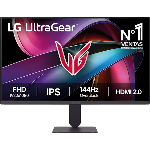 Monitor Gamer LG UltraGear 24G411A-B 23.8"FHD IPS 144Hz HDMI DP 5ms GTG FreeSync