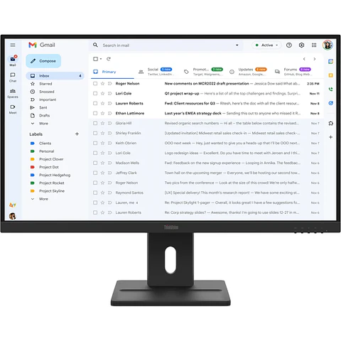 Monitor Lenovo ThinkVision E27-40 27" FHD 1920*1080 DP HDMI VGA 100Hz