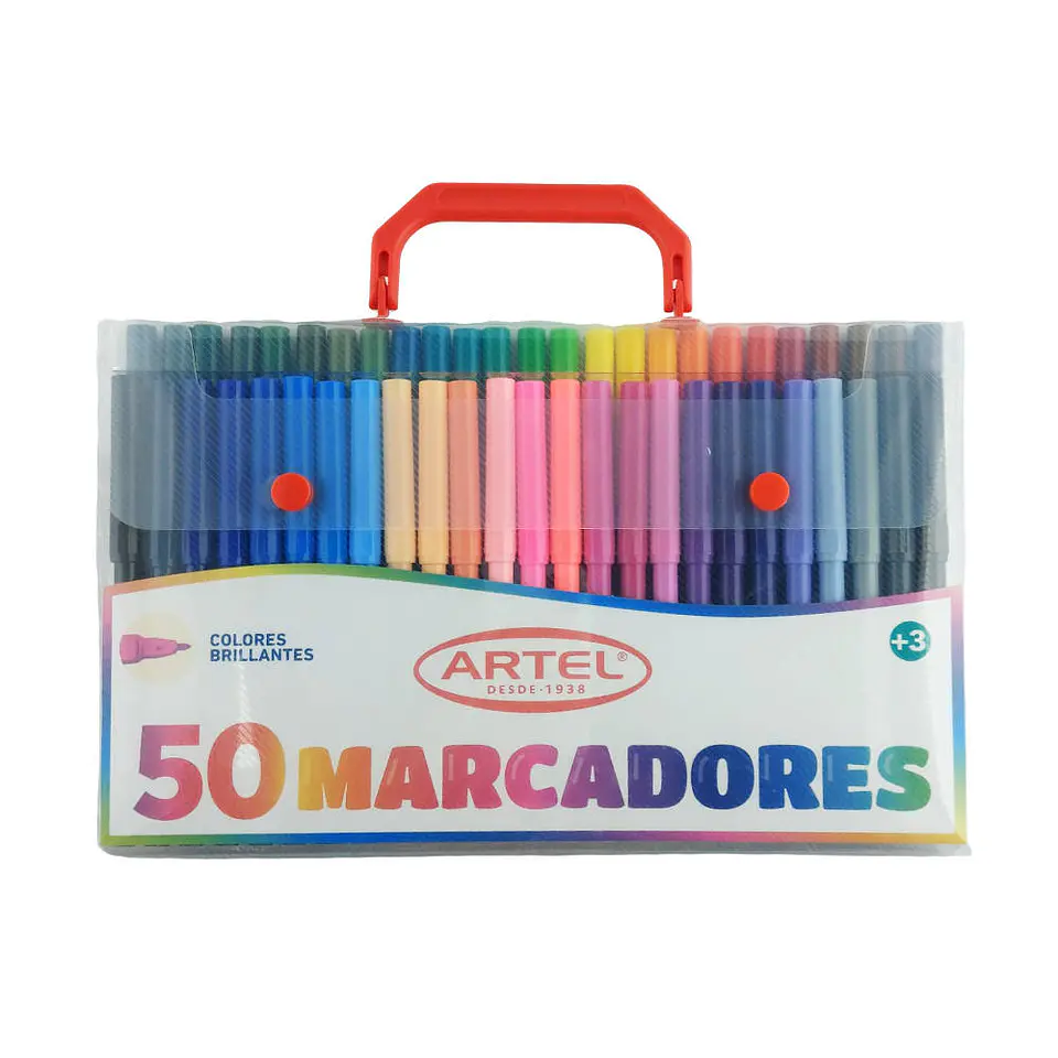 Marcador 50 color punta fina artel 1