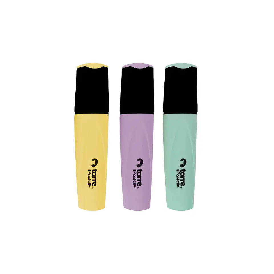 Destacador 03 u jumbo 1AMAR/1VIOL/1VER pastel blis torre 2