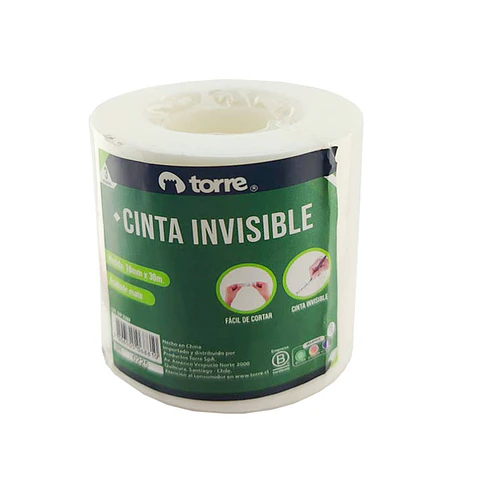 Cinta adhesiva magica transparente 18 mm x 30 mt 03 u torre