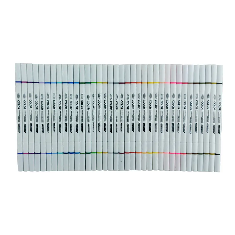 Marcador 36 color doble punta efecto acuarela artel 2