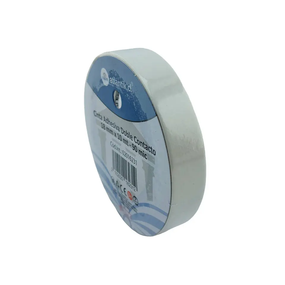 Cinta adhesiva doble contacto 18 mm x 10 mt - 90 mic 01 u atlantik 2