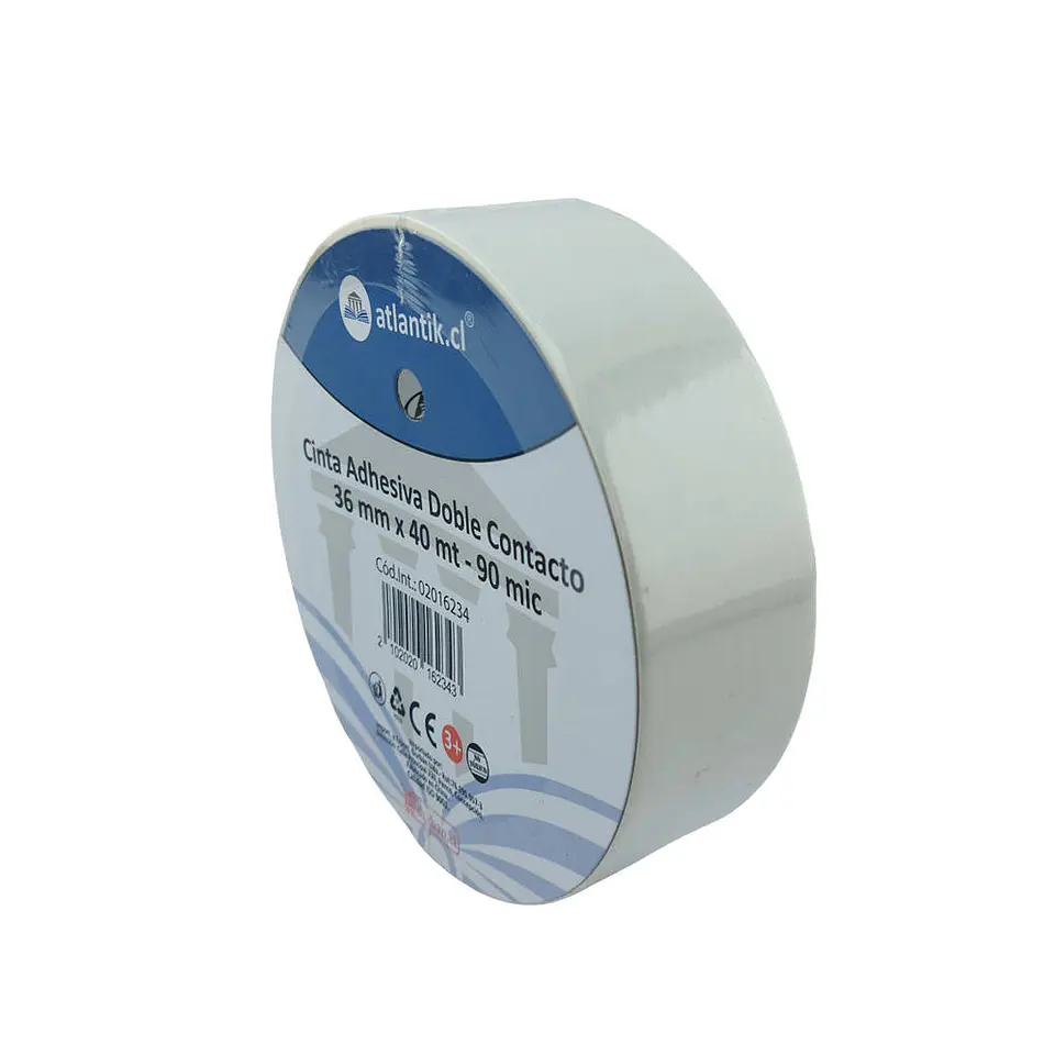 Cinta adhesiva doble contacto 36 mm x 40 mt - 90 mic 01 u atlantik 2