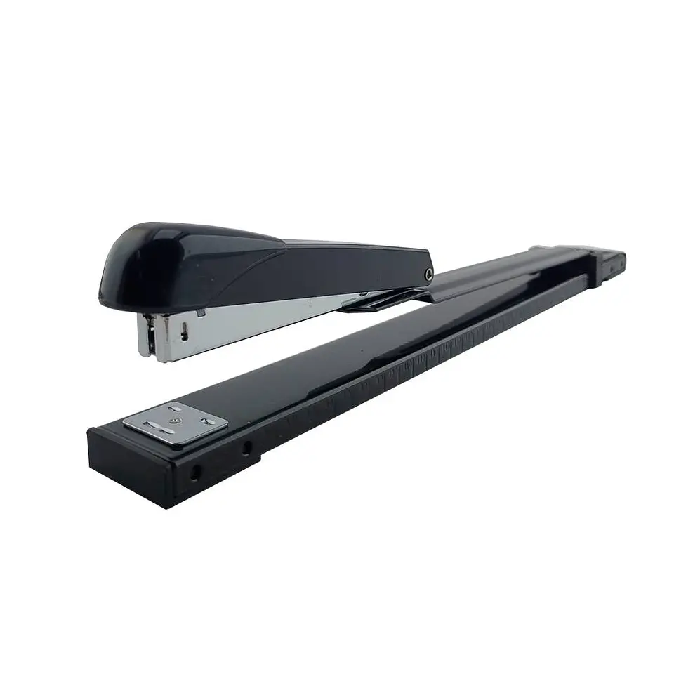 Corchetera metálica brazo largo 25 hojas negro joyko importado 3