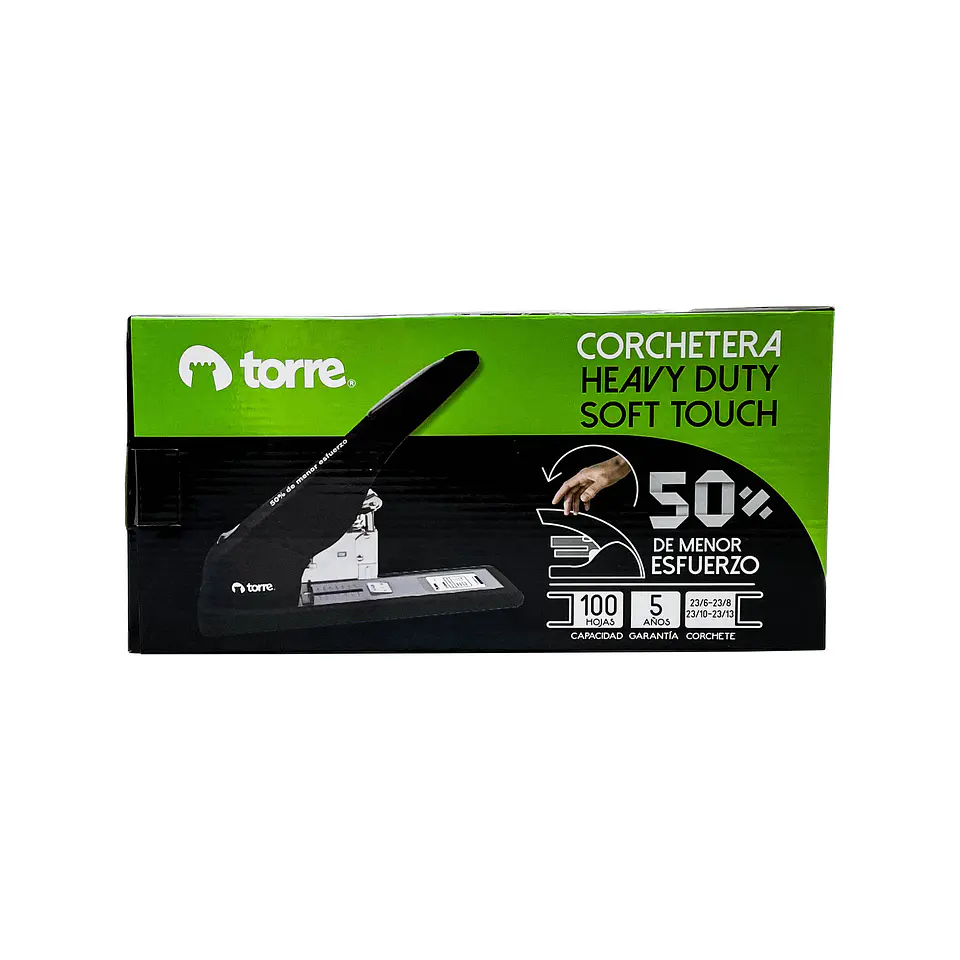 Corchetera metálica heavy duty 100 hojas Torre 2