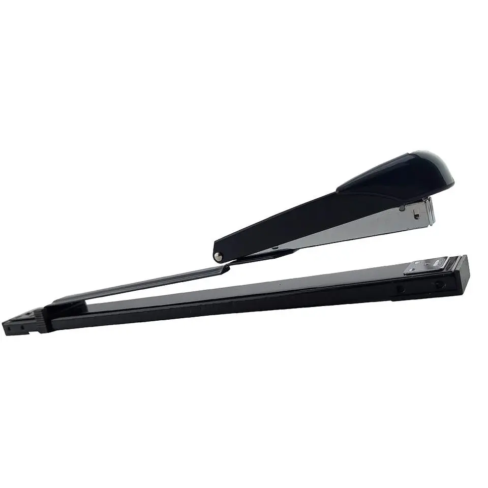 Corchetera metálica brazo largo 25 hojas negro joyko importado 4
