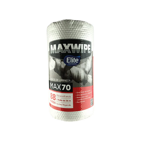Paño limpieza 27.8X41 cm 088 u maxwipe 40959 elite