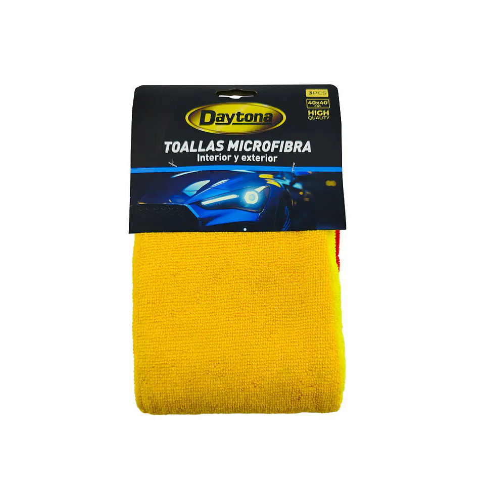 Paño limpieza 40X40 cm 03 u microfibra daytona 1