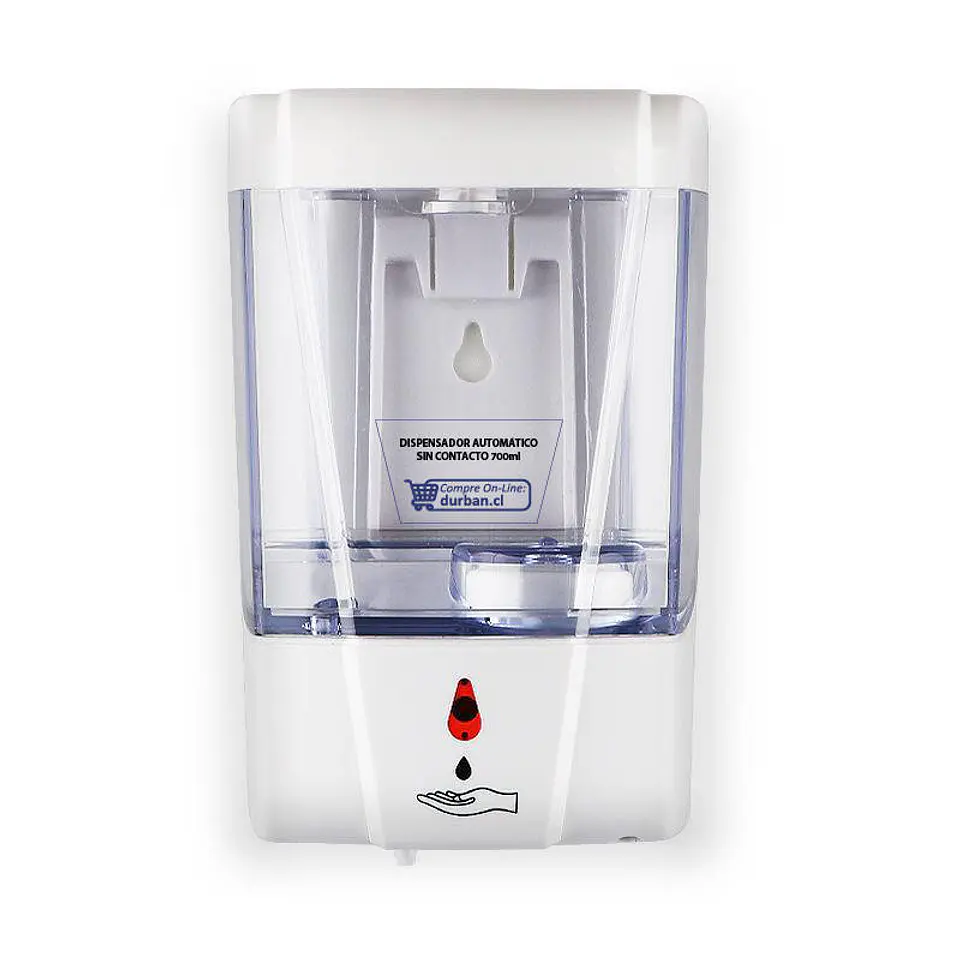 Dispensador automatico sin contacto 700 ml más adaptador 6V1.5A Durban 1