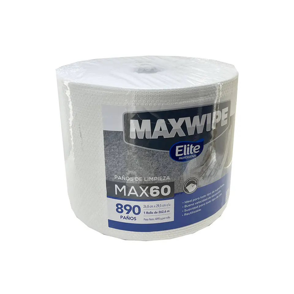 Paño limpieza 26.8X29.5 cm 890 u maxwipe 40974 elite 2