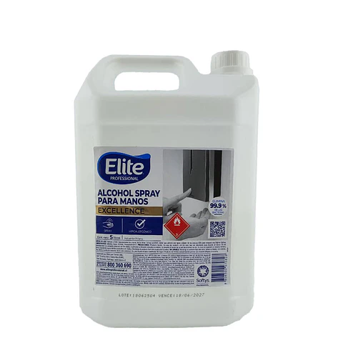 Bidon alcohol spray para manos 05lts 97082 elite