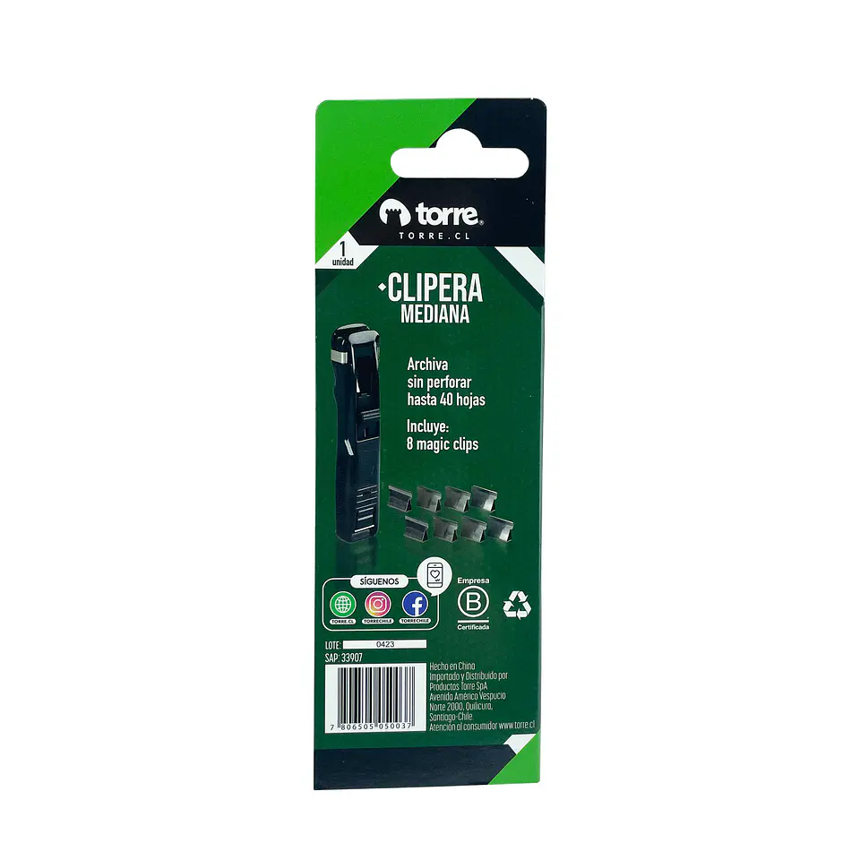 Dispensador magic clip 13 mm blis + 8 u magic clip torre 2