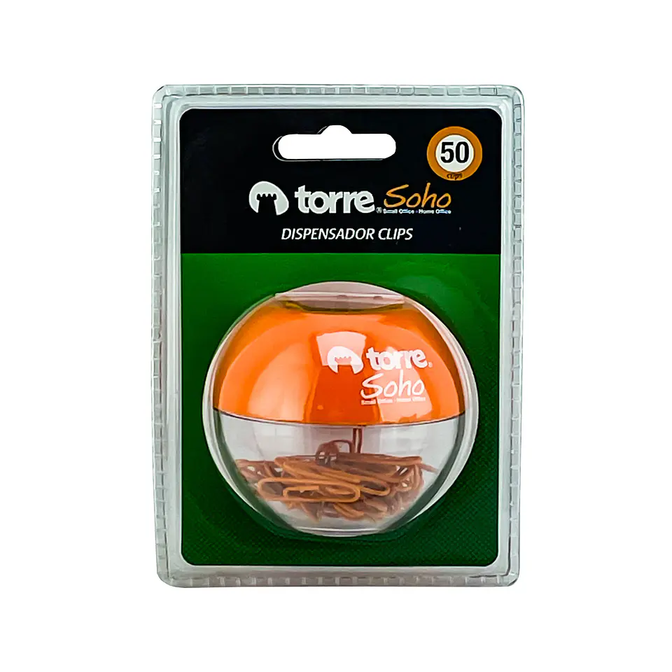 Dispensador clip blis con 50 clips torre 2
