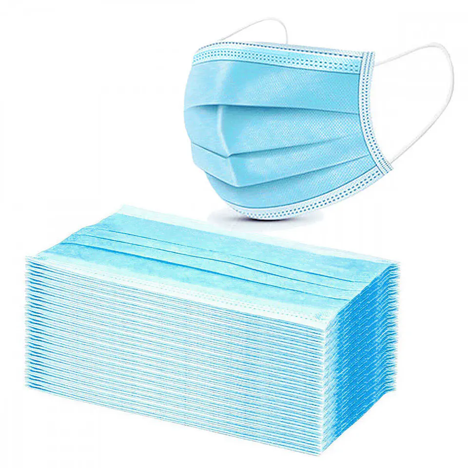 Mascarilla adulto 50 u azul Durban 2