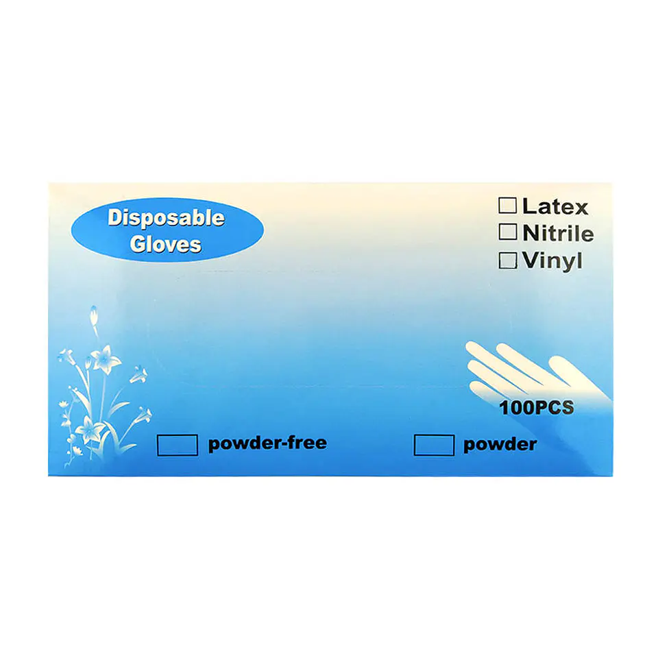 Guante vinilo talla s transparente libre de polvo cj 100 unid Durban 3