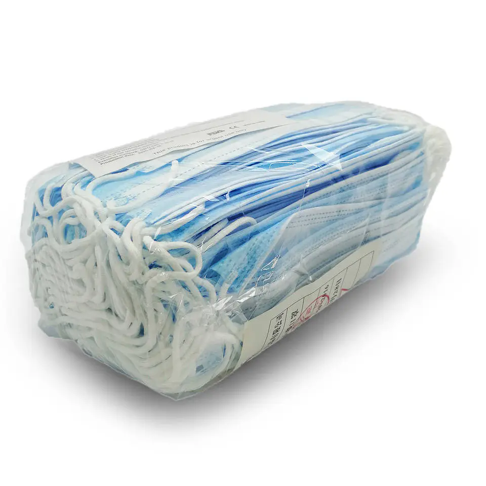 Mascarilla adulto 50 u azul Durban 5