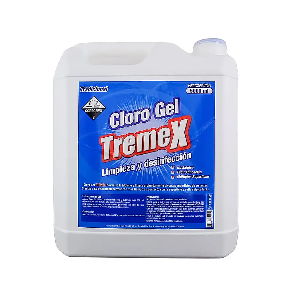 Cloro gel 0005 litros tremex 1