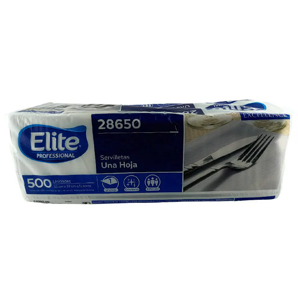 Servilleta papel de mesa 0500 u 33X33 cm 28650 Elite 1