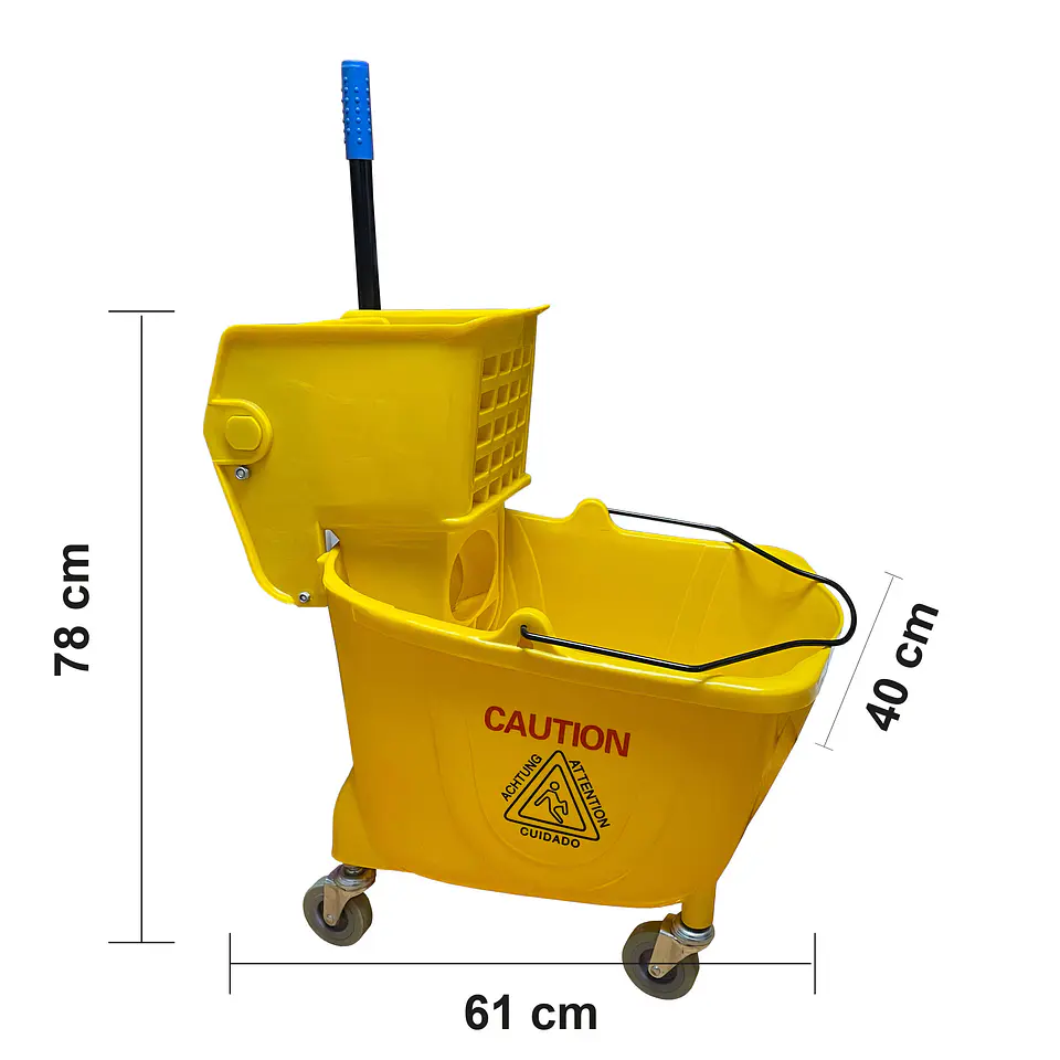 Balde para mopa plástico grande con exprimidor 36l Atlantik 1