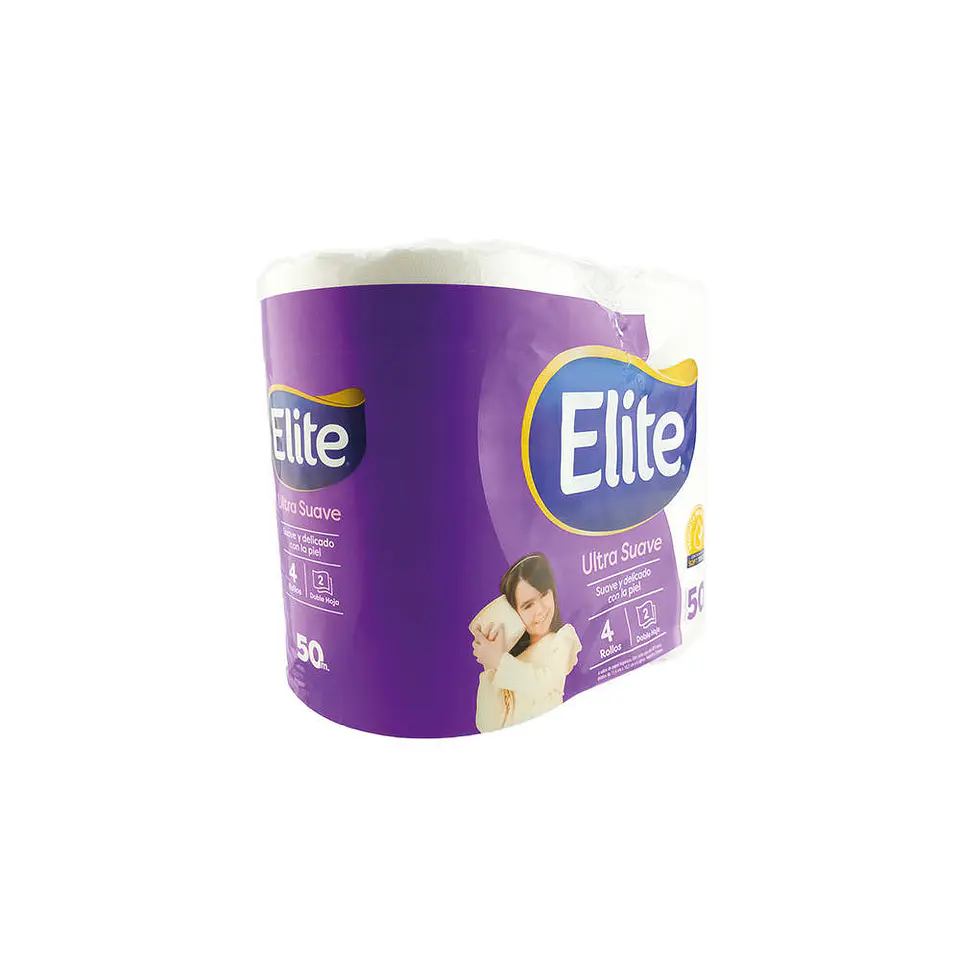 Papel higienico 050 mt 04 u blanco doble hoja 50980 elite 2
