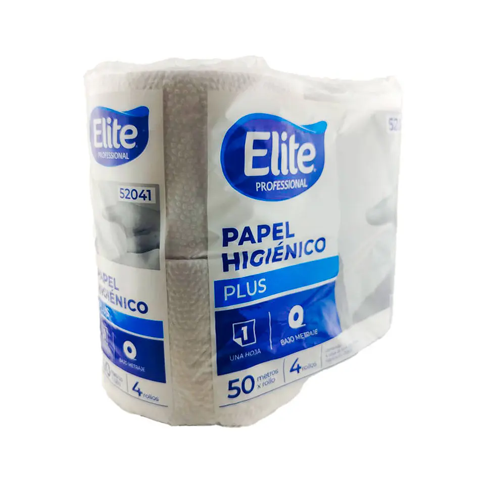Papel higienico 050 mt 04 u extra blanco una hoja 52041 Elite 2