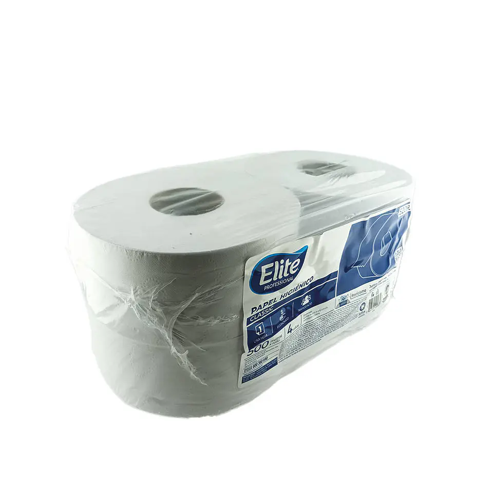 Papel higienico 500 mt 04 u jumbo clasico una hoja 52093 Elite 2