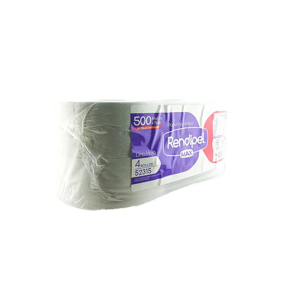 Papel higienico 500 mt 04 u 52315 max una hoja Rendipel 2