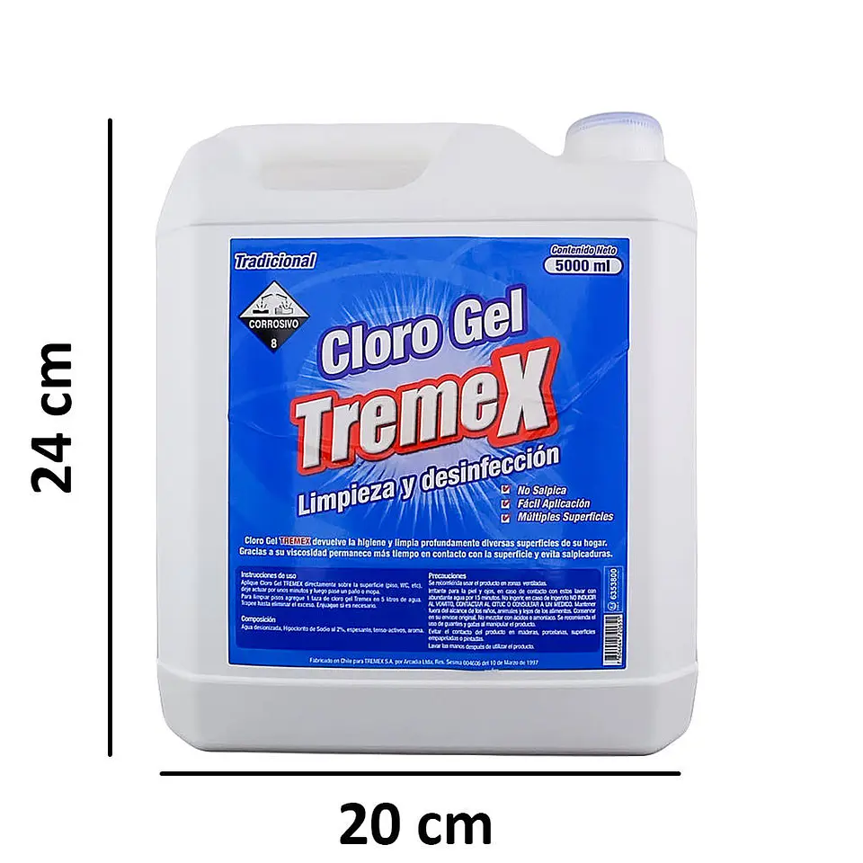 Cloro gel 0005 litros tremex 3