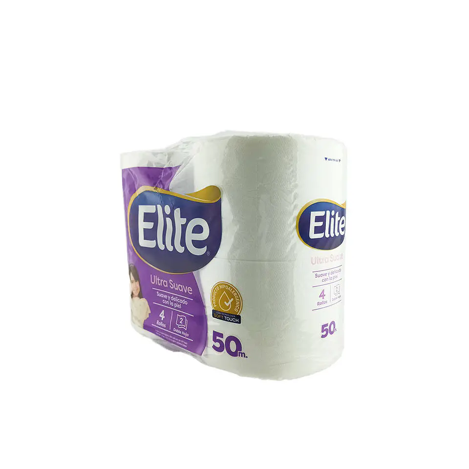 Papel higienico 050 mt 04 u blanco doble hoja 50980 elite 3