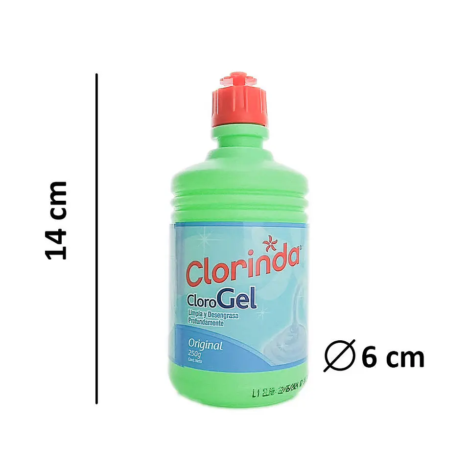 Cloro gel 0250 ml clorinda 4