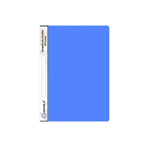 Carpeta portadocumentos 040 fundas oficio diferentes color Atlantik