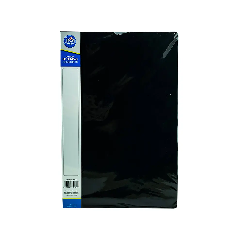 Carpeta portadocumentos 020 fundas oficio color Jm import 1