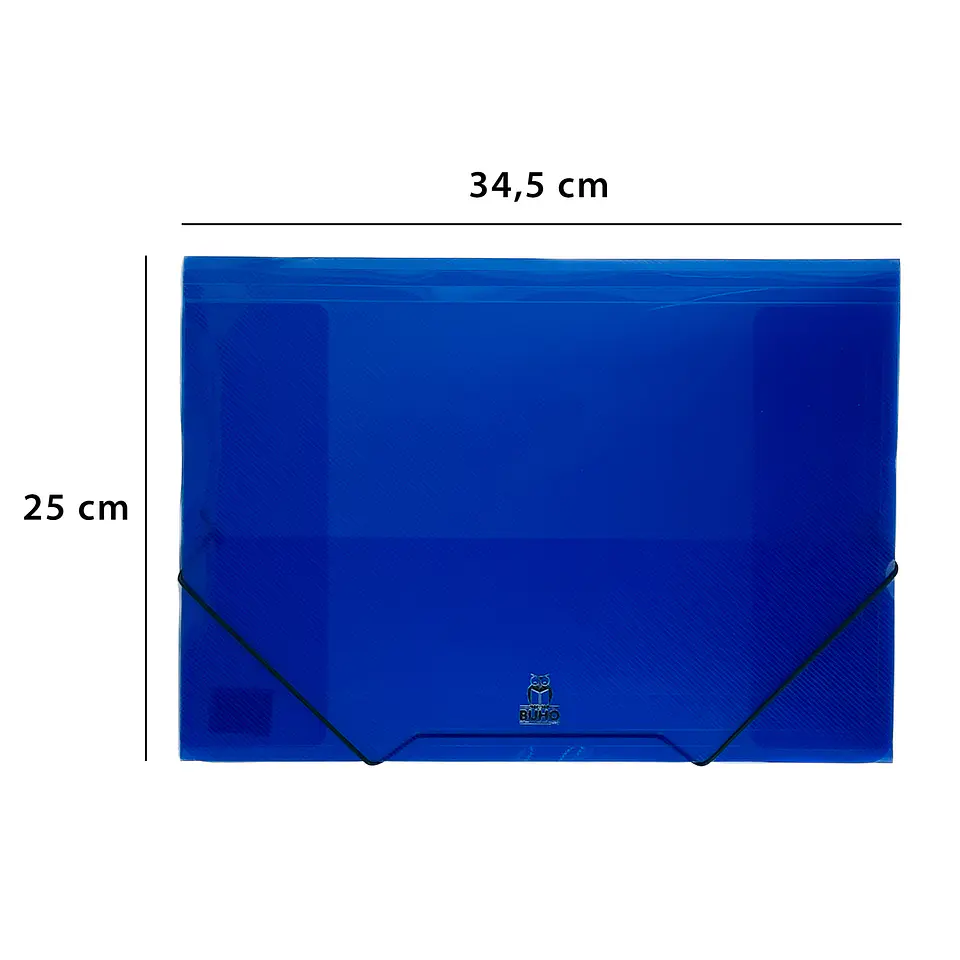 Carpeta c/elastico pvc oficio 38789 colores surtidos buho 2