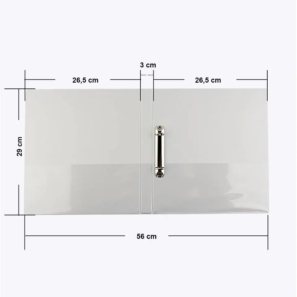 Archivador presentacion carta 120 hojas 0.5 pulg blanco torre 3