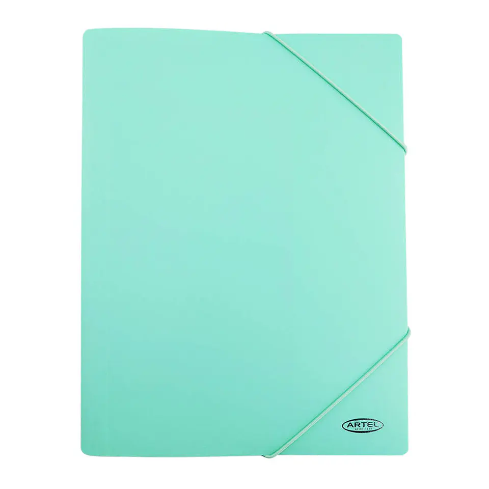 Carpeta c/elastico plastic A4 pastel artel 3