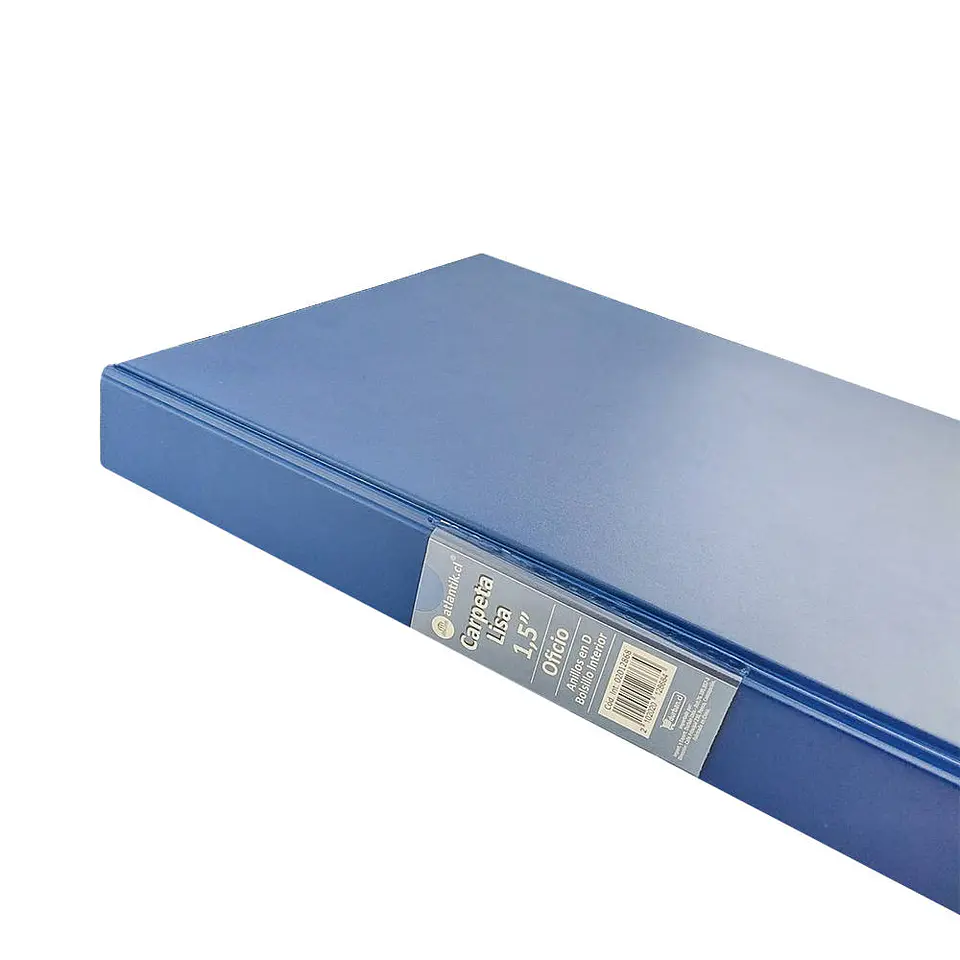 Archivador oficio 02 anillos vinilico azul atlantik 4