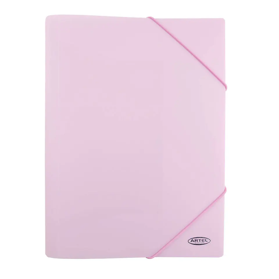 Carpeta c/elastico plastic A4 pastel artel 5