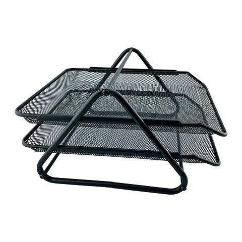 Ordenador documento 02 bandejas metalico 29X35X20CM Durban