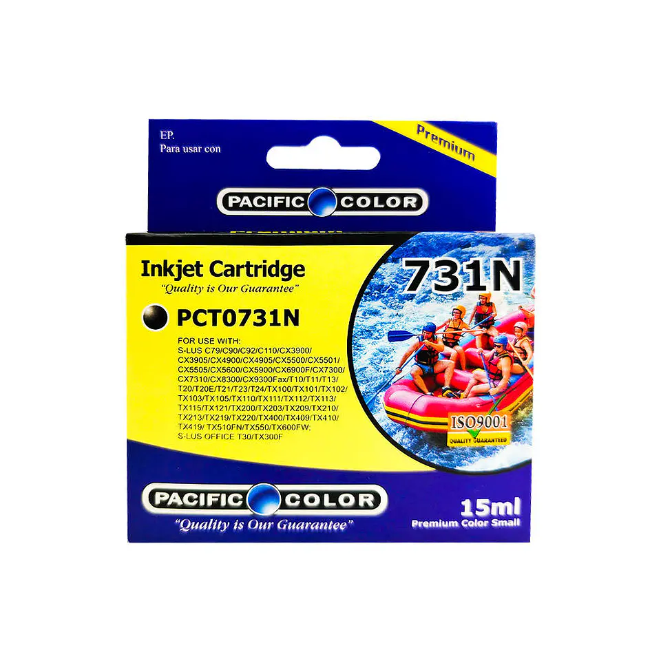 Cartridge epson T073120N/T0901 15ml black pacific color 1