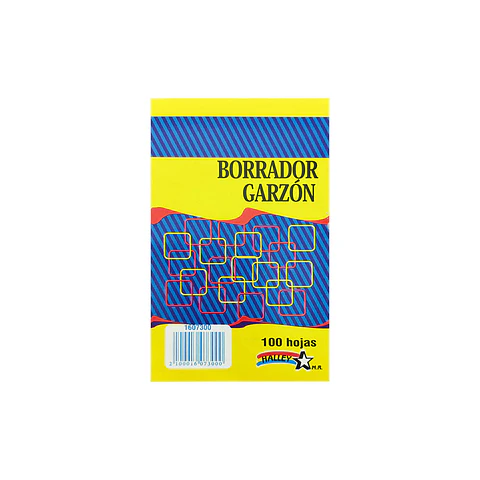 Block garzon 1/64 100 hojas 13.5X8.4 cm roneo Halley