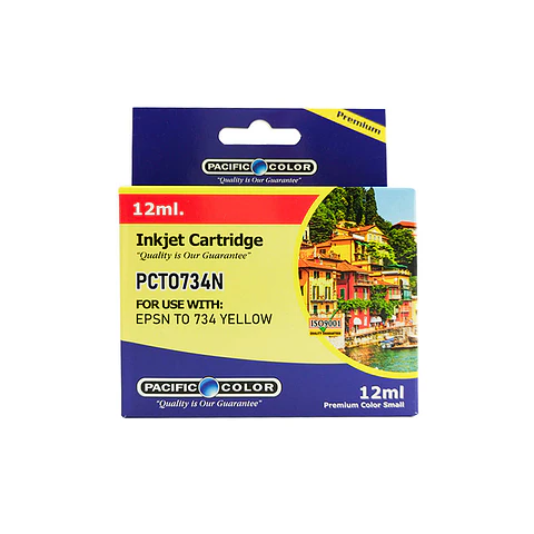 Cartridge epson T0734N 12 ml yellow pacific color