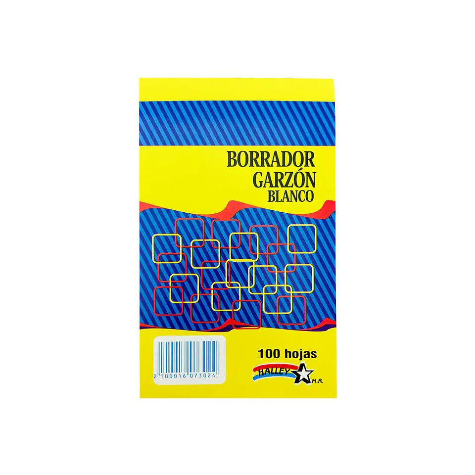 Block garzon 1/64 100 hojas 13.5X8.5 cm blanco Halley 1
