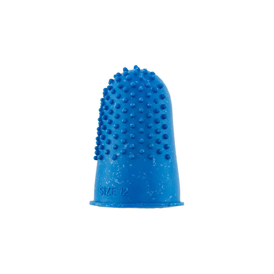 Dedal goma N12 17mm azul 12 u jm 2